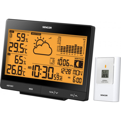 SENCOR SWS 5551 meteorológiai állomás 35052498 SENCOR SWS 5551 meteorológiai állomás 35052498