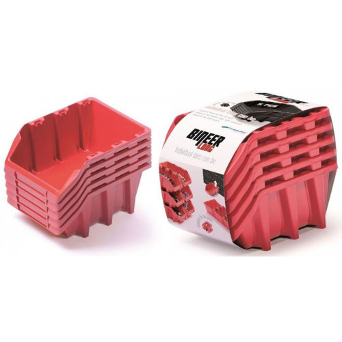 KISTENBERG BINEER LONG SET tárolódoboz, 198 x 118 x 155 mm, 5db. piros KBILS20-3020