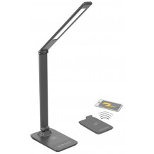 SOLIGHT LED asztali lámpa vezeték nélküli töltővel 9W WO55-G