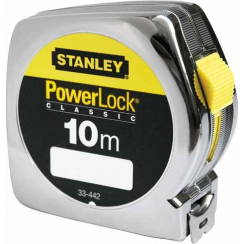 Stanley 0-33-442 PowerLock Műanyagházas mérőszalag 10m/25mm Stanley 0-33-442 PowerLock Műanyagházas mérőszalag 10m/25mm