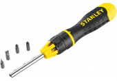 Stanley 0-68-010 Multibit Racsnis csavarhúzó 10 db behajtóheggyel