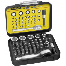 Stanley 1-13-906 Behajtófej készlet 1/4", 25mm, 40db