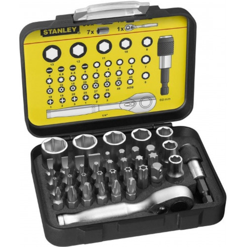 Stanley 1-13-906 Behajtófej készlet 1/4", 25mm, 40db