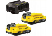Stanley SFMCB12D2-QW FatMax V20 Akkumulátor és töltő szett (18V/2x2,0Ah)