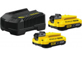 Stanley SFMCB12D2-QW FatMax V20 Akkumulátor és töltő szett (18V/2x2,0Ah)