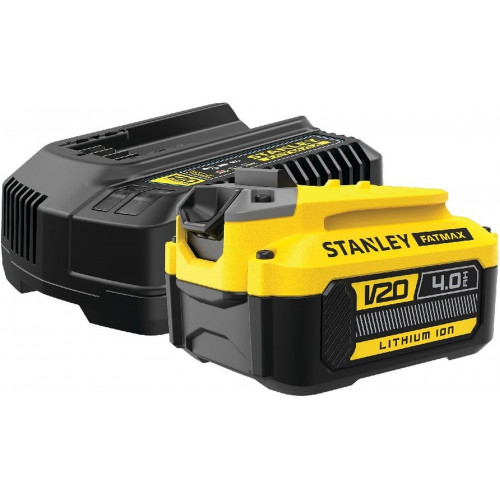 Stanley SFMCB14M1-QW FatMax V20 Akkumulátor és töltő szett (18V/4,0Ah)