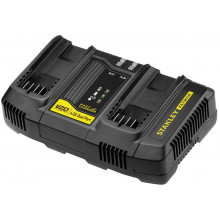 Stanley SFMCB24-QW FatMax V20 Duál Akkumulátor gyorstöltő (18V/4A)