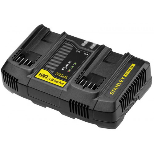 Stanley SFMCB24-QW FatMax V20 Duál Akkumulátor gyorstöltő (18V/4A)