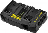 Stanley SFMCB24-QW FatMax V20 Duál Akkumulátor gyorstöltő (18V/4A)