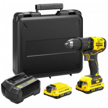 Stanley SFMCD710D2K-QW FatMax V20 Akkus fúrócsavarozó (60Nm/18V/2x2,0Ah), koffer