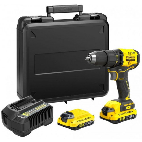 Stanley SFMCD710D2K-QW FatMax V20 Akkus fúrócsavarozó (60Nm/18V/2x2,0Ah), koffer