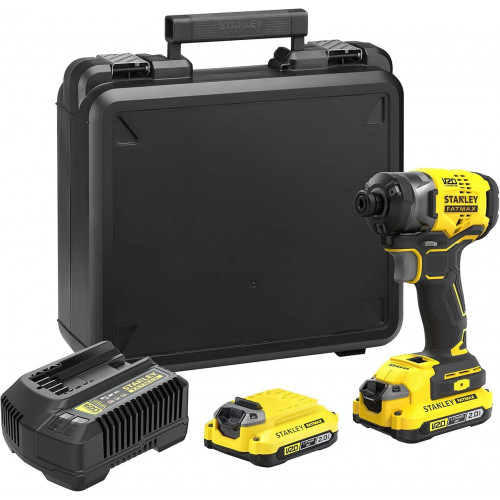 Stanley SFMCF820D2K-QW FatMax V20 Akkus ütvecsavarozó 1/4" (18V/2x2,0Ah) koffer