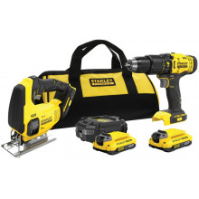 Stanley SFMCK212D2S-QW FatMax V20 Akkus gépszett (18V/2x2,0Ah) táska
