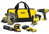 Stanley SFMCK412MDS-QW FatMax V20 Akkus gépszett (18V/1x4,0Ah/1x2,0Ah) hordtáska
