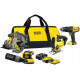 Stanley SFMCK412MDS-QW FatMax V20 Akkus gépszett (18V/1x4,0Ah/1x2,0Ah) hordtáska