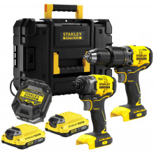 Stanley SFMCK461D2T-QW FatMax V20 Akkus gépszett (18V/2x2,0Ah) Tstak