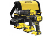 Stanley SFMCK465D2S FatMax V20 Akkus ütvefúró és ütvecsavarozó szett (18V/2x2,0Ah) táska
