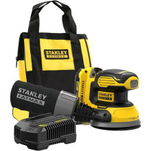 Stanley SFMCW220D1S-QW FatMax V20 Akkus excentercsiszoló 125mm (18V/1x2,0Ah), vászontáska