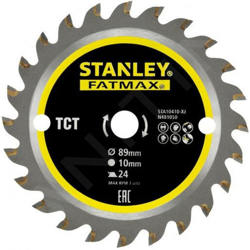 Stanley STA10410 FatMax Körfűrészlap fához TCT 89x10mm, 24 fog