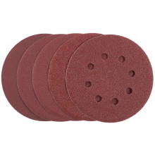 Stanley STA32047-XJ Csiszolópapír készlet, 125 mm, P60, P80, 2x P120, P180, 5 db