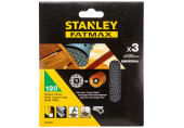 Stanley STA39257-XJ Csiszolóháló, 125 mm, P120, 3 db