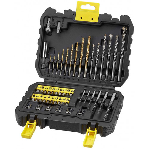 Stanley STA88546-XJ 50 részes fúró-, bit- és dugókulcsfej készlet