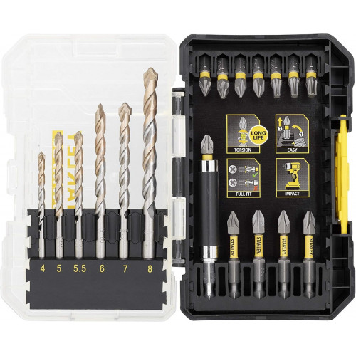 Stanley STA88552-XJ FatMax 19-részes fúró és bit készlet