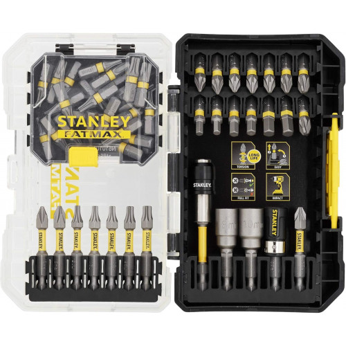 Stanley STA88559-XJ FatMax 55-részes Mixed Impact Torsion Bit készlet