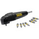 Stanley STA88582-XJ Derékszögű csavarozó csatlakozó és 9 db 25 mm-es impact bit