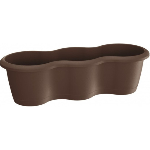 Prosperplast RESPANA Virágcserép TRIPLE 51,9x20x14,8 cm, barna DREX520
