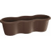 Prosperplast RESPANA Virágcserép TRIPLE 51,9x20x14,8 cm, barna DREX520