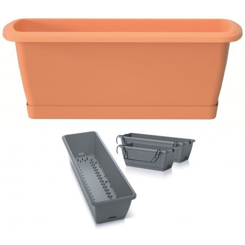 PROSPERPLAST RESPANA EASYCARE W virágláda, 39,7 x 19 x 14 cm, terrakotta ISE400SW-R624