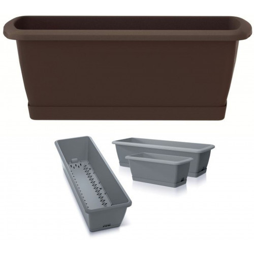Prosperplast RESPANA EASYCARE Műanyag virágláda 39,7x19x14cm, Barna ISE400S Prosperplast RESPANA EASYCARE Műanyag virágláda 39,7x19x14cm, Barna ISE400S