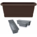 Prosperplast RESPANA EASYCARE Műanyag virágláda 39,7x19x14cm, Barna ISE400S
