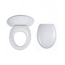 NOVASERVIS fehér WC ülőke műanyag zsanérokkal, duroplaszt WC/UNIVERSAL