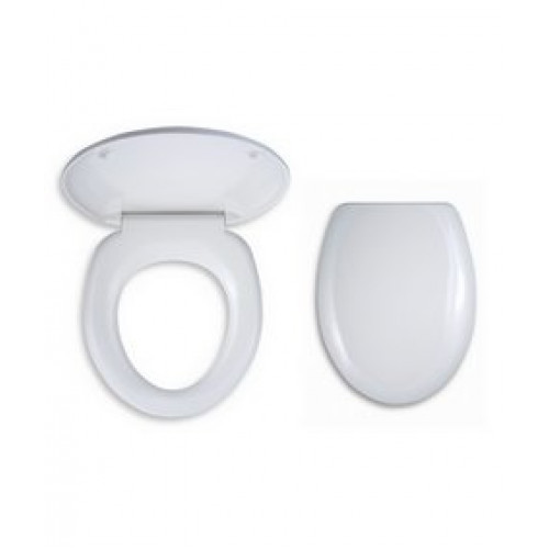 NOVASERVIS fehér WC ülőke műanyag zsanérokkal, duroplaszt WC/UNIVERSAL