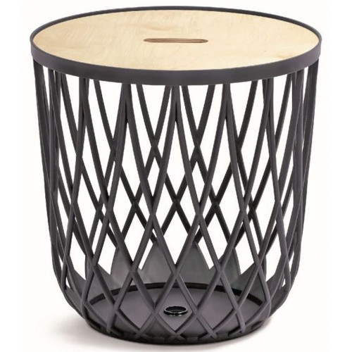 PROSPERPLAST UNIQUBO kosár fedővel, 55L, antracit IKUB55T-S433