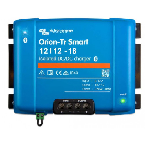 Victron Energy DC-DC Orion-Tr Smart Töltő 12/12-18A (220W), szigetelt ORI121222120 Victron Energy DC-DC Orion-Tr Smart Töltő 12/12-18A (220W), szigetelt ORI121222120