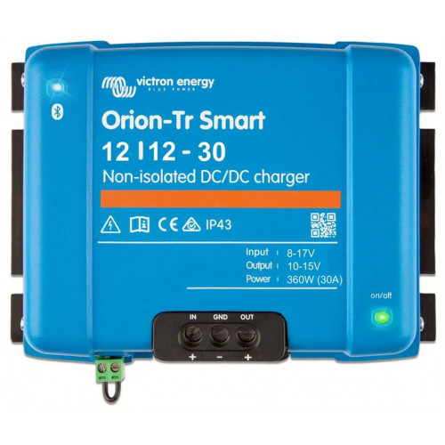 Victron Energy DC-DC Orion-Tr Smart Töltő (12/12-30A/360W), nem szigetelt ORI121236140 Victron Energy DC-DC Orion-Tr Smart Töltő (12/12-30A/360W), nem szigetelt ORI121236140