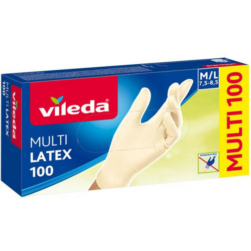 VILEDA Multi Latex eldobható kesztyű 100 db "M/L" 146088