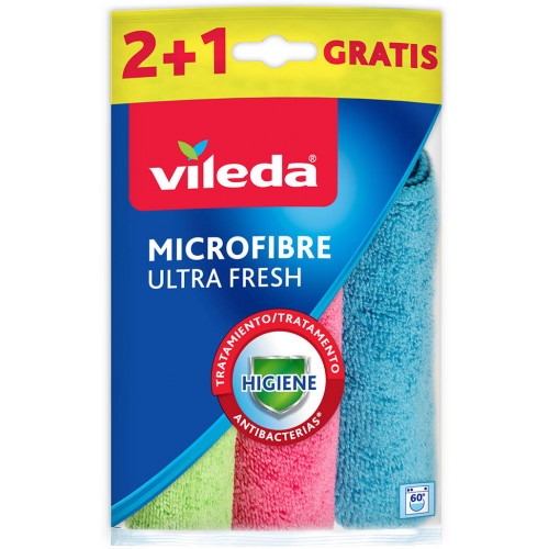 VILEDA Ultra Fresh mikroszálas törlőkendő, 3 db 162660