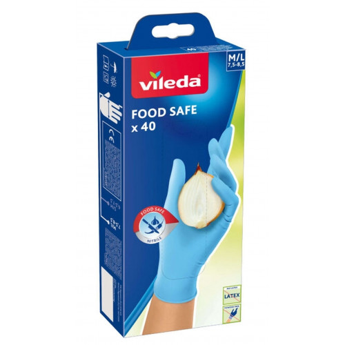 VILEDA Food Safe Kesztyű M/L 40 db 171015