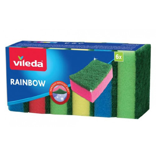 VILEDA Rainbow Szivacs, 6 db 173856