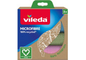 VILEDA Microfibre 100% Recycled mikroszálas törlőkendő, 3 db 168311