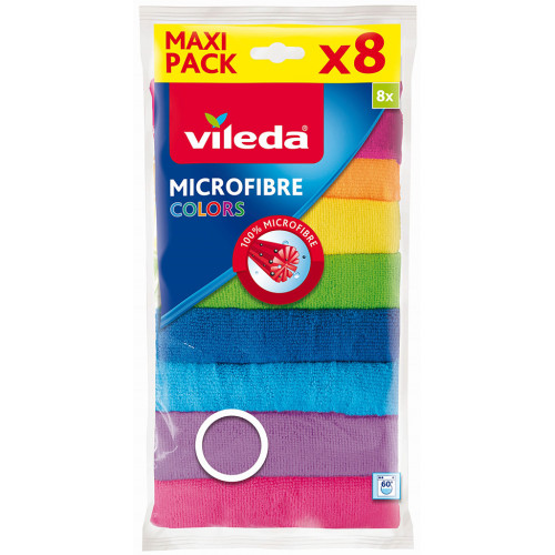 VILEDA Colors mikroszálas törlőkendő, 8 db (151501) KHTV51