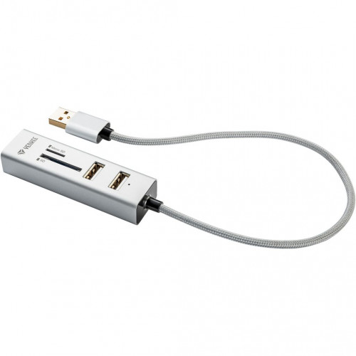 YENKEE COMBO YHC 101SR USB 2.0 elosztó és kártyaolvasó 45012401