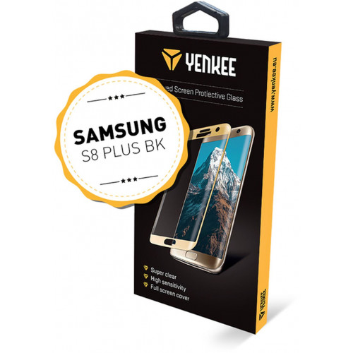 YENKEE YPG 3D03 3D lekerekített kijelzővédő üveg - Galaxy S8 BK Plus 30015577