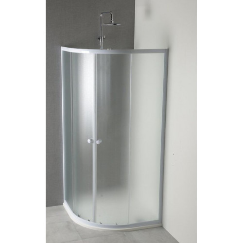 AQUALINE ARLEN íves zuhanykabin, fehér, BRICK üveg króm YR900 AQUALINE ARLEN íves zuhanykabin, fehér, BRICK üveg króm YR900