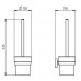 NOVASERVIS METALIA 12 WC - kefe tartó , üveg / króm 0233,0
