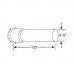 KLUDI hosszabbító cső, króm 1049905-00